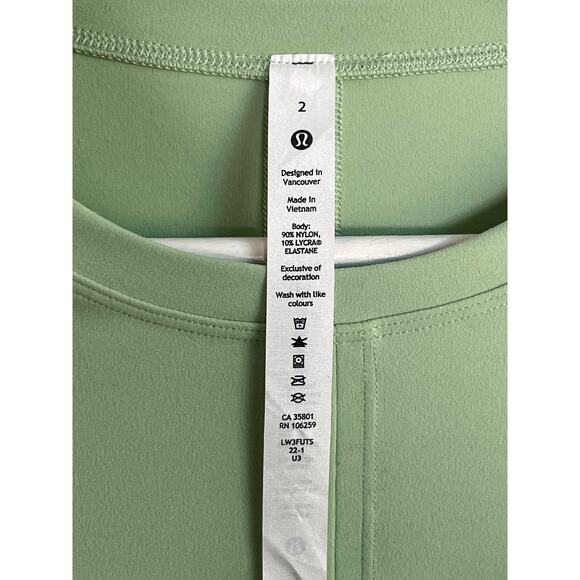 Lululemon Time to Restore Nulu Long Sleeve Cropped Long Sleeve Creamy Mint 2 - Picture 4 of 6